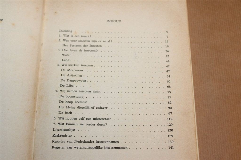 Insecten Waarnemen en Kweken — Vintage Boek 1958, Ophalen of Verzenden, Gelezen