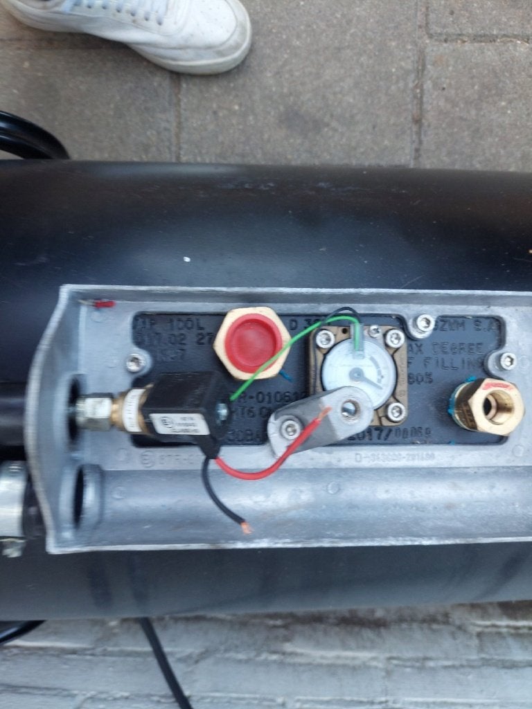 100 liter lpg tank, Ophalen, Gebruikt
