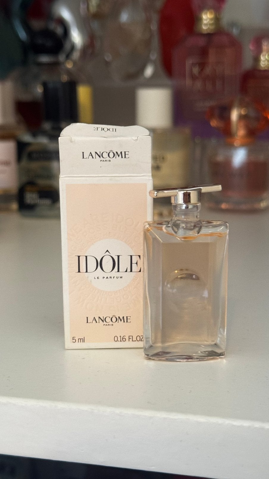 Lancome idole miniatuur parfum, Sieraden, Tassen en Uiterlijk, Verzenden, Zo goed als nieuw