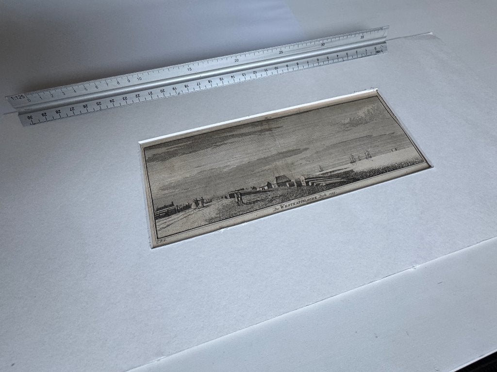 1743 - Westkappelsche Dijk - Zeeland P0850-14, Ophalen of Verzenden, Ets, 1700 - 1799