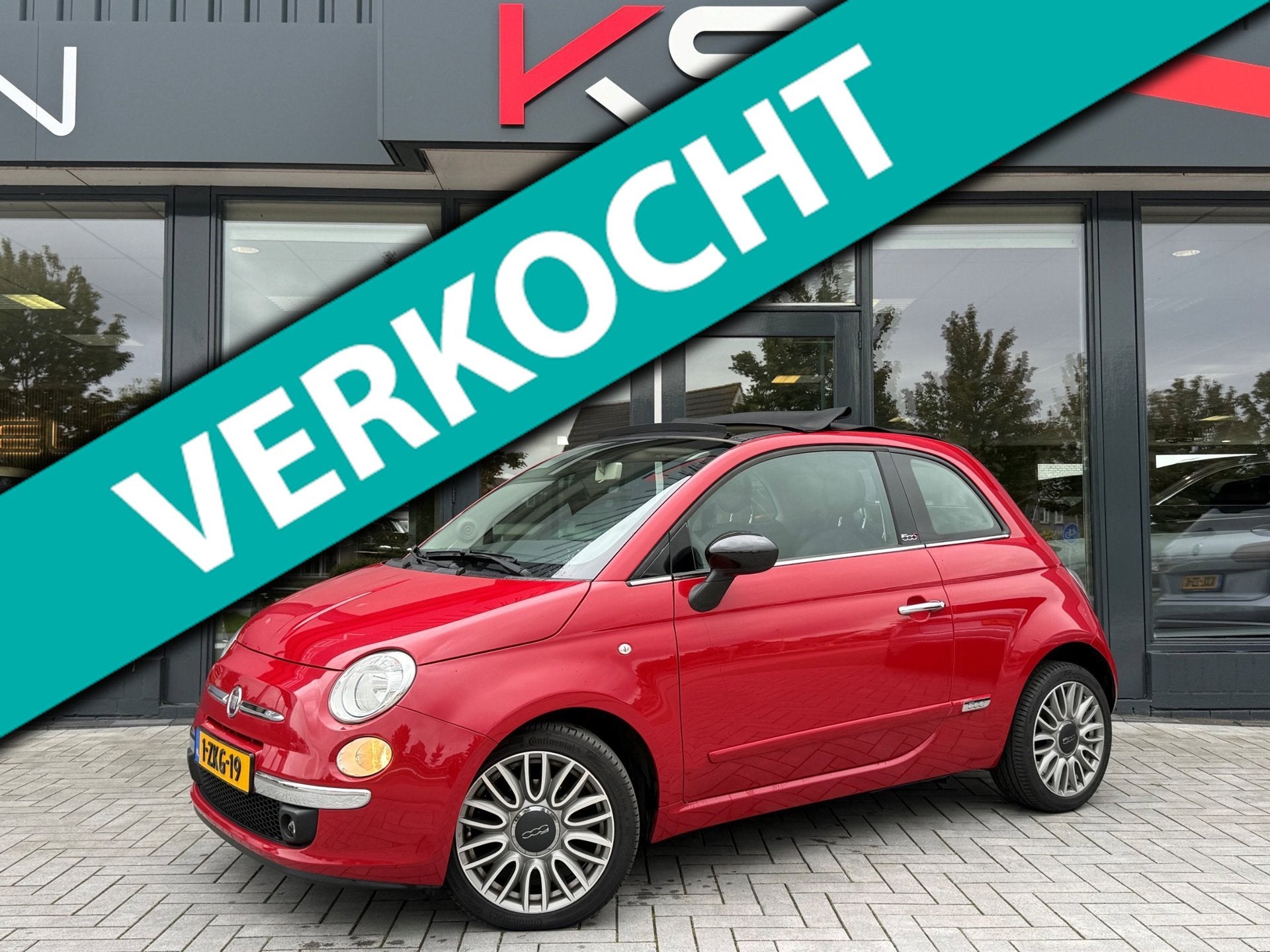 Fiat 500 C 0.9 TwinAir Turbo Cult Automaat Leder Nap Pdc, Gebruikt, Cabriolet, Bedrijf, 26 km/l