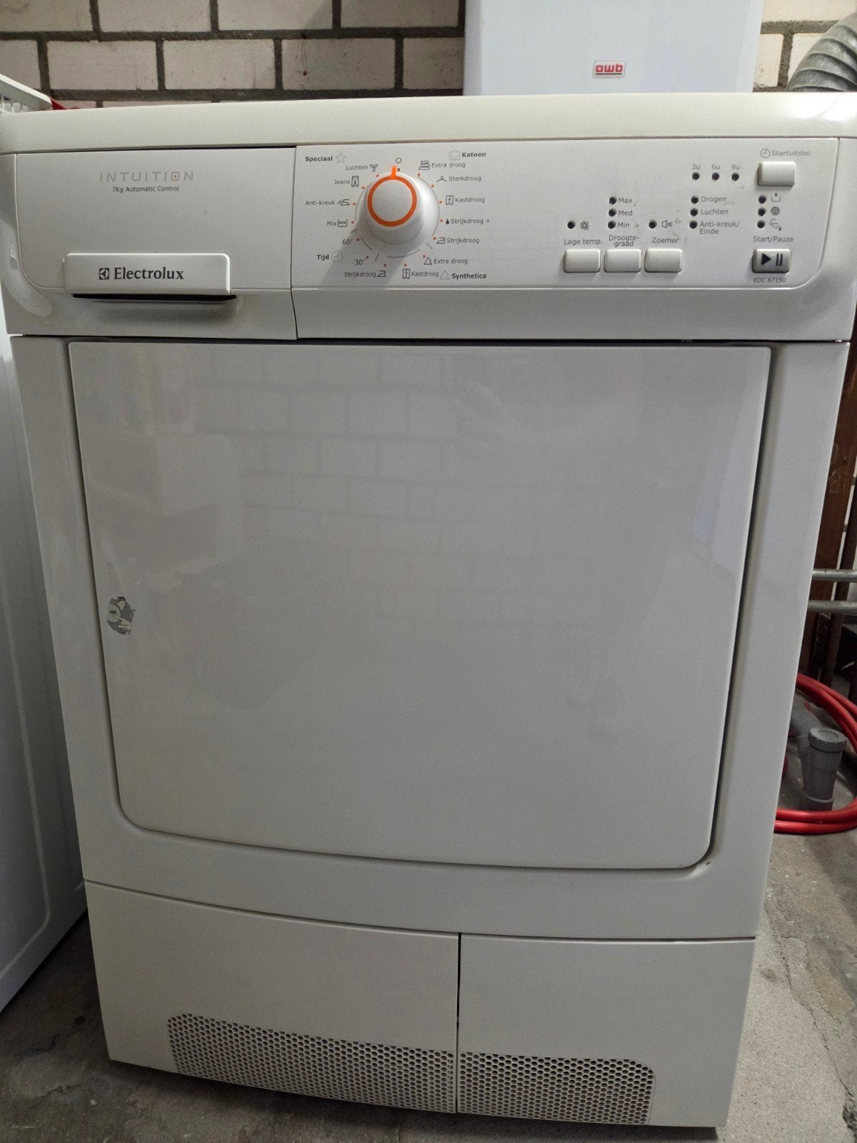 Electrolux Intuition Condensdroger 7kg - EDC67150W, Ophalen, 6 tot 8 kg, Gebruikt, Voorlader