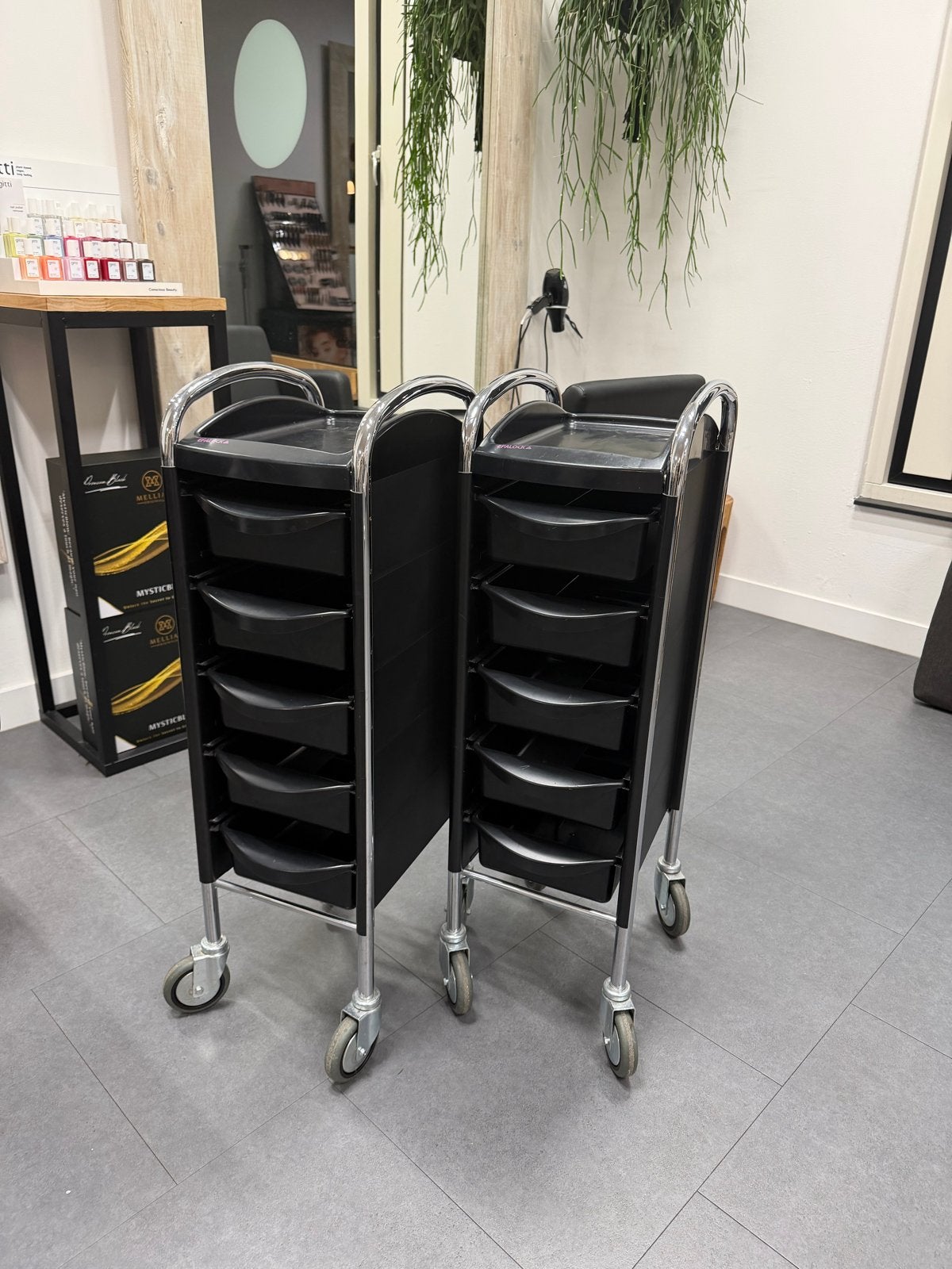 Efalock Werkwagens - Set van 2 met lichte gebruikerssporen, Werkplek, Ophalen, Gebruikt, Overige typen
