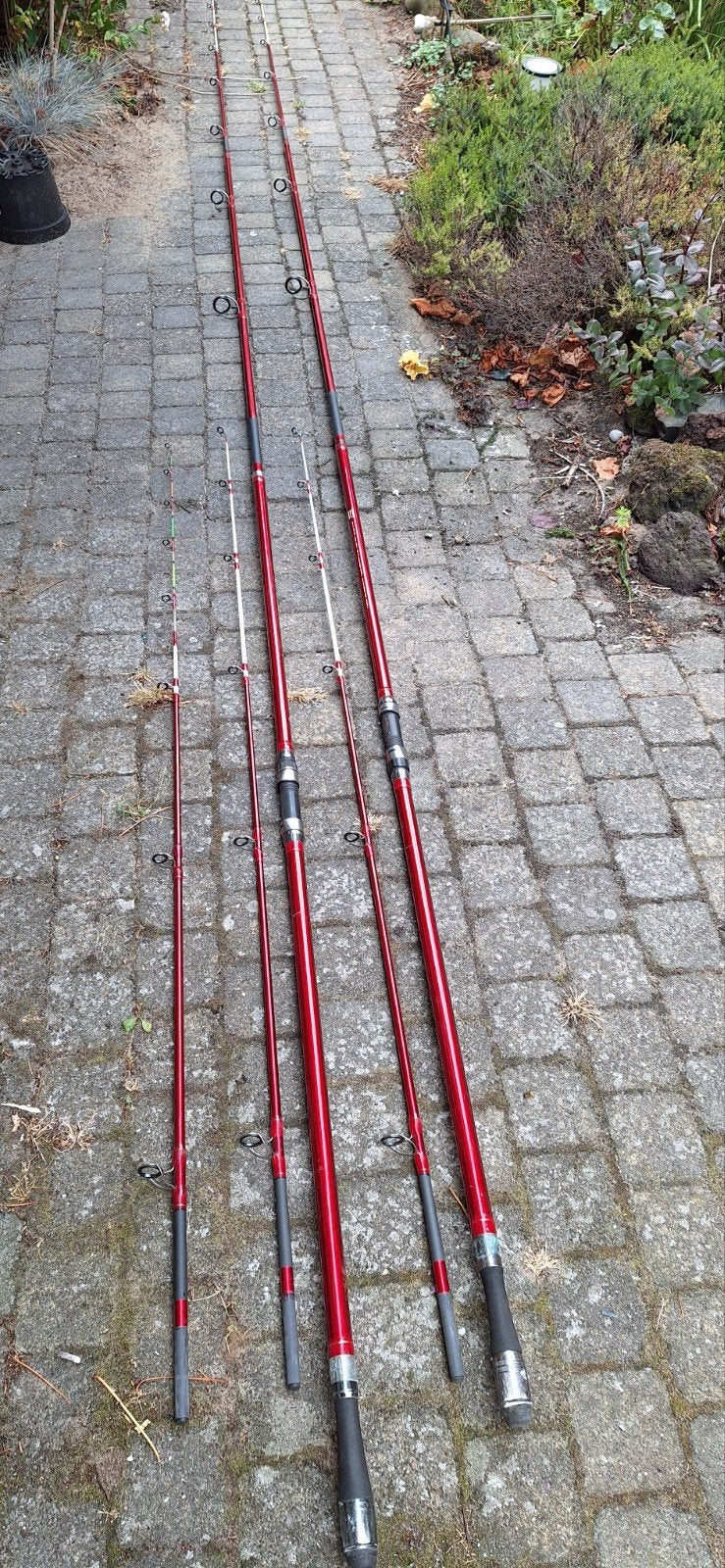 K2 Red Metal Twintip (nog 1 hengel), Watersport en Boten, Hengelsport | Zeevissen, Ophalen, Gebruikt, Werphengel