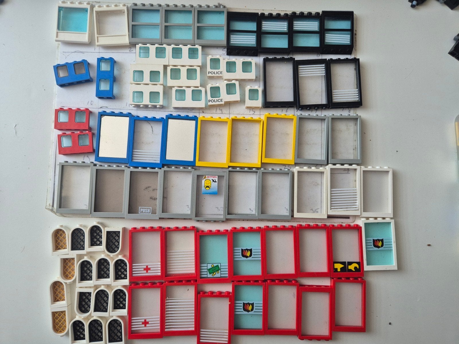 lego raam vintage dakraam trein vliegtuig onderdelen, Ophalen of Verzenden