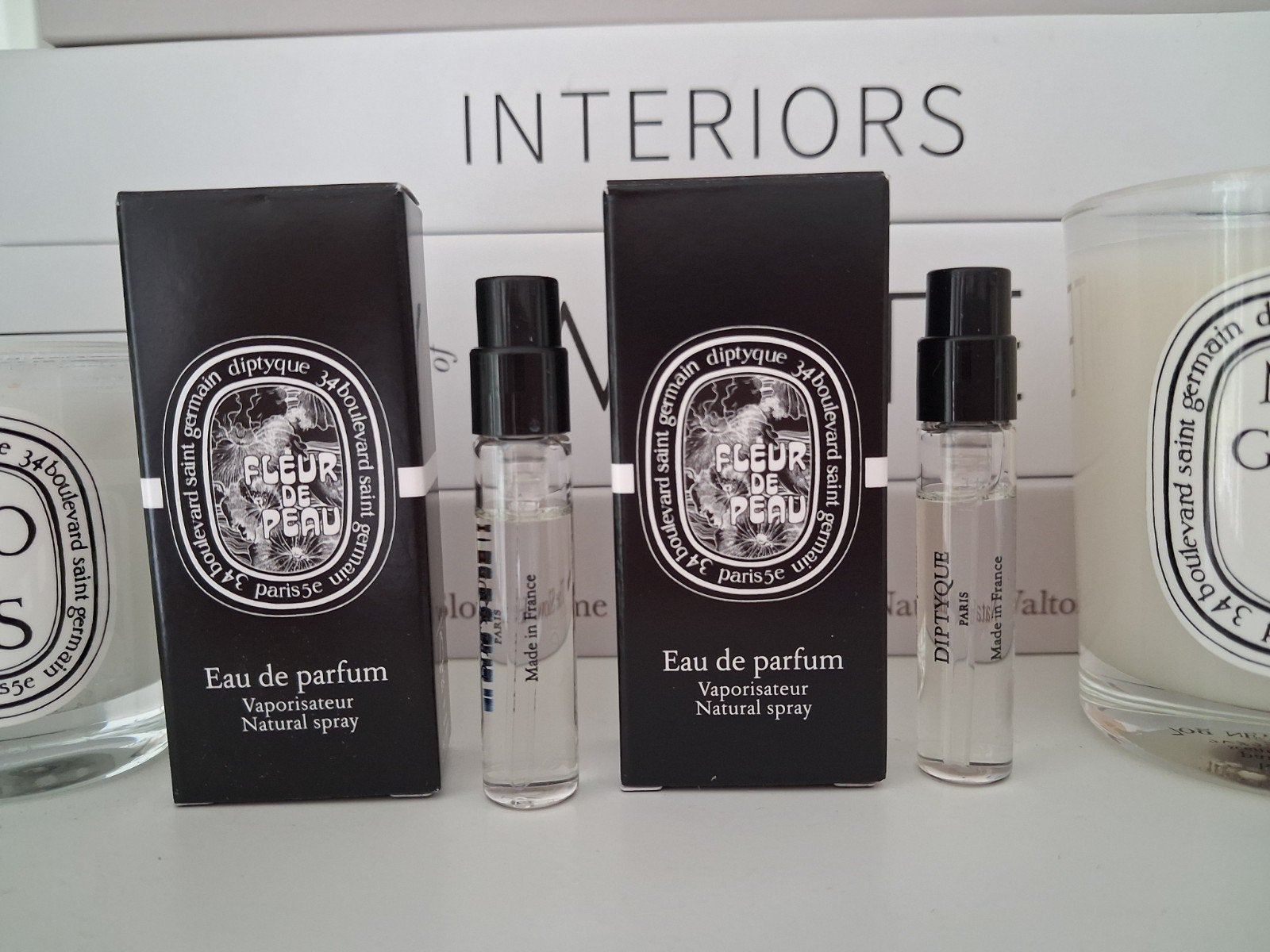 2 x 2 ML Diptyque Fleur de Peau EDP nu samen €11,50, Ophalen of Verzenden, Nieuw