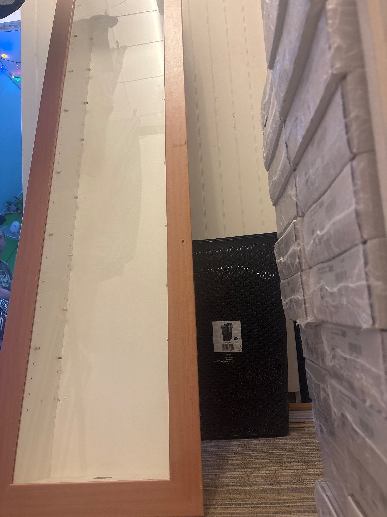 Vitrine kast, Huis en Inrichting, Kasten | Vitrinekasten, Ophalen, Met plank(en), Gebruikt, 150 tot 200 cm