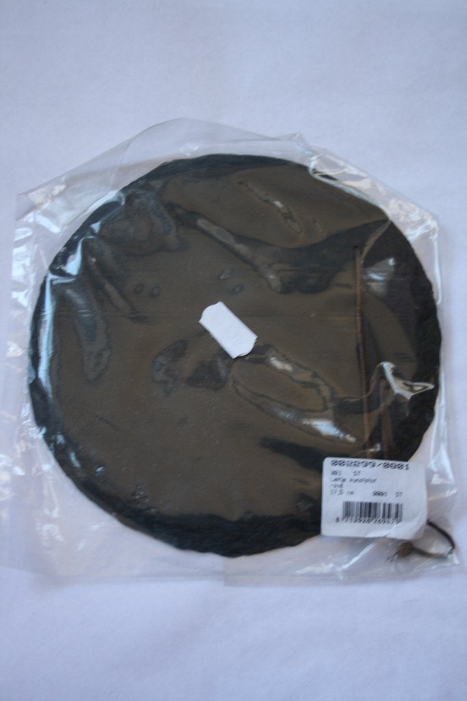 Leitje kunstof rond 17,5cm met ophangkoord voor aan de muur, Verzenden, Nieuw, Kunststof, Grijs