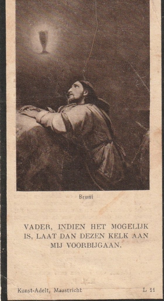 Bidprentje Petrus van Etten 1861-1938, Verzamelen, Ophalen of Verzenden, Bidprentje