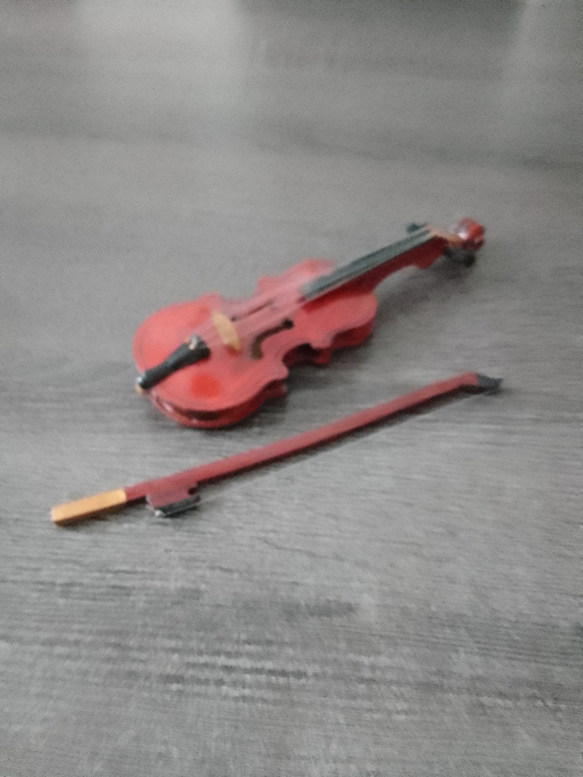 Decoratieve Mini Viool met Strijkstok - Rood, Ophalen, 4/4-viool
