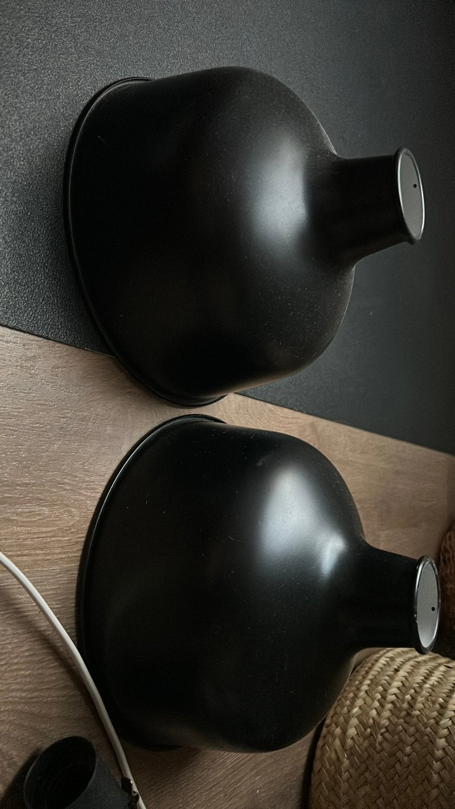 Ikea ranarp lamp zwart 2x, Ophalen of Verzenden, Gebruikt