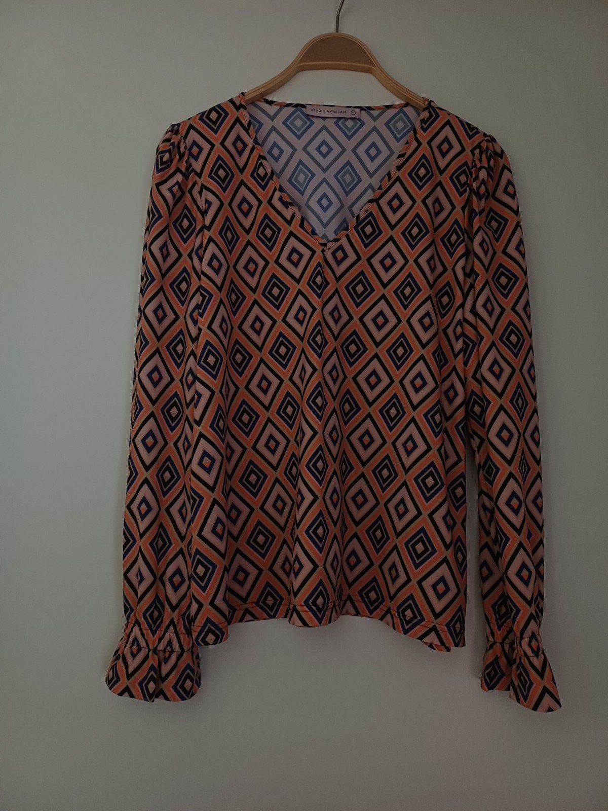 Studio Anneloes Blouse met Geometrische Print - Maat M, Maat 38/40 (M), Studio Anneloes, Meerkleurig, Ophalen of Verzenden