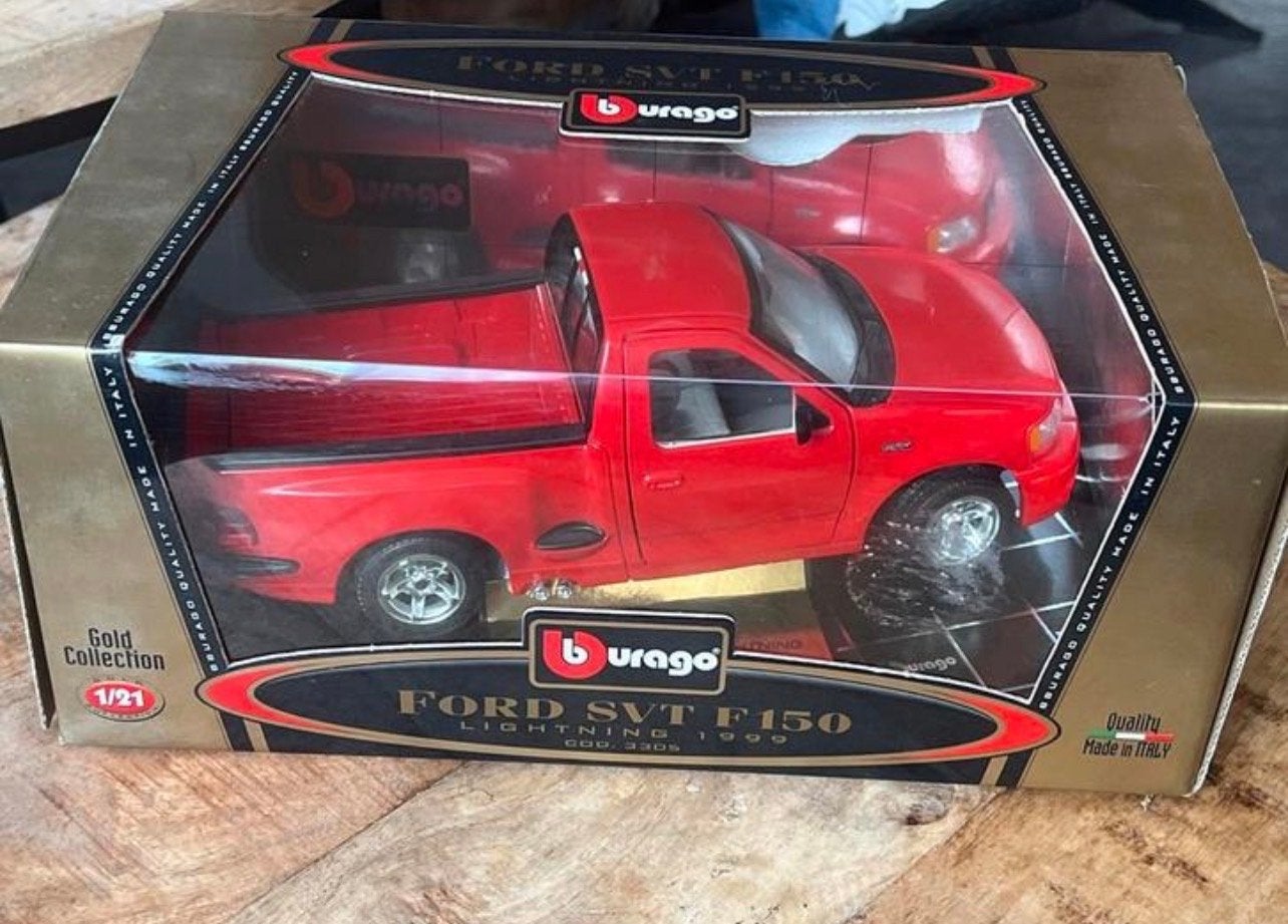 Burago Ford SVT F-150 Lightning 1999 - Schaalmodel, Ophalen of Verzenden, Zo goed als nieuw, Auto, Bburago