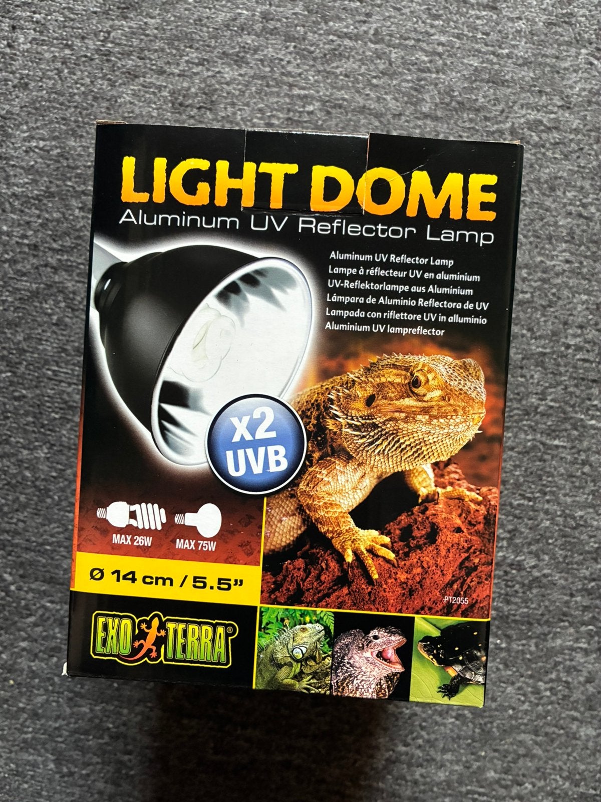 Exo Terra Light Dome + Lamp als nieuw, Ophalen of Verzenden, Zo goed als nieuw, Verlichting