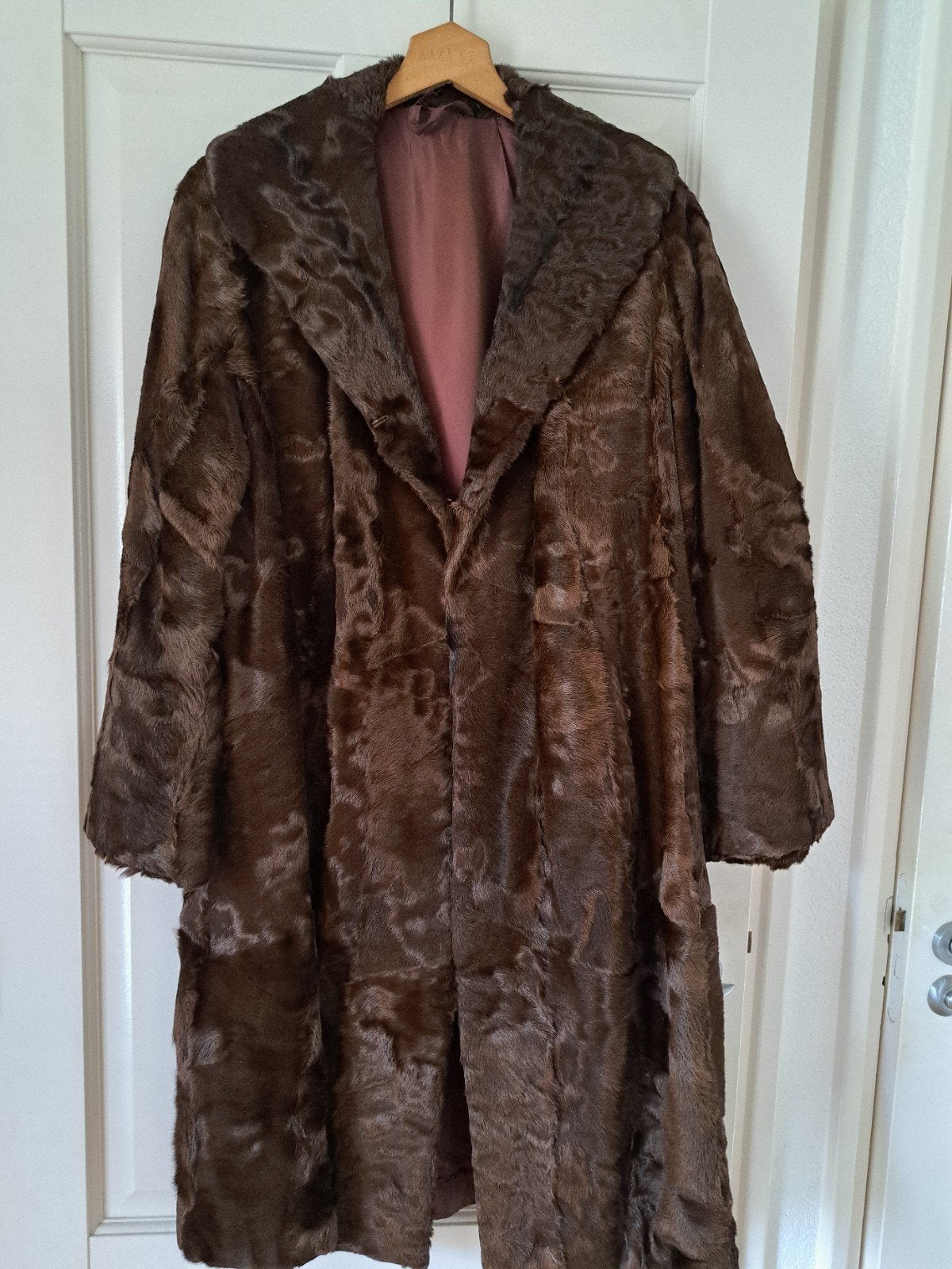 Vintage Bruine Bontjas - Elegante Winterjas, Ophalen of Verzenden, Gedragen, Maat 38/40 (M), Bruin