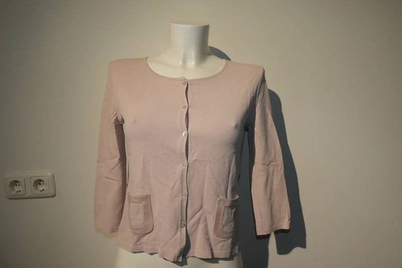 Marccain poeder roze vestje mooie kwaliteit stretch stof N2