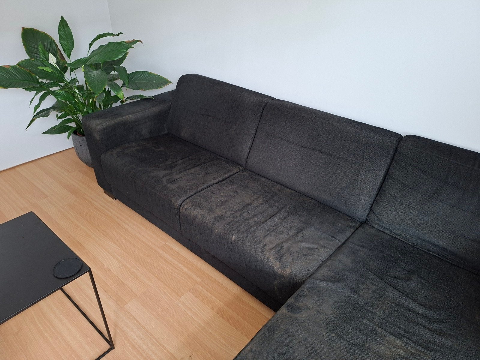 Bank met lounge., Ophalen, Gebruikt, Stof