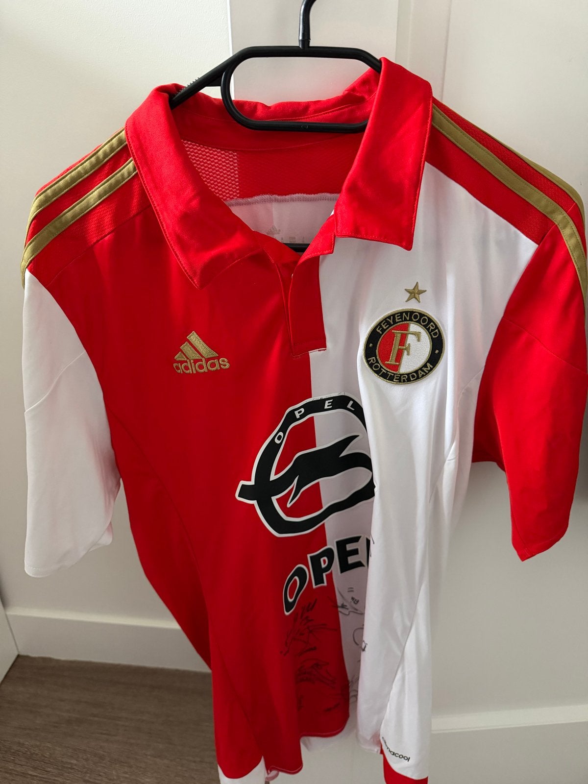 Feyenoord Thuisshirt 2006-2007 Gesigneerd Dirk Kuyt #7, Sport en Fitness, Maat M, Ophalen of Verzenden, Zo goed als nieuw, Shirt