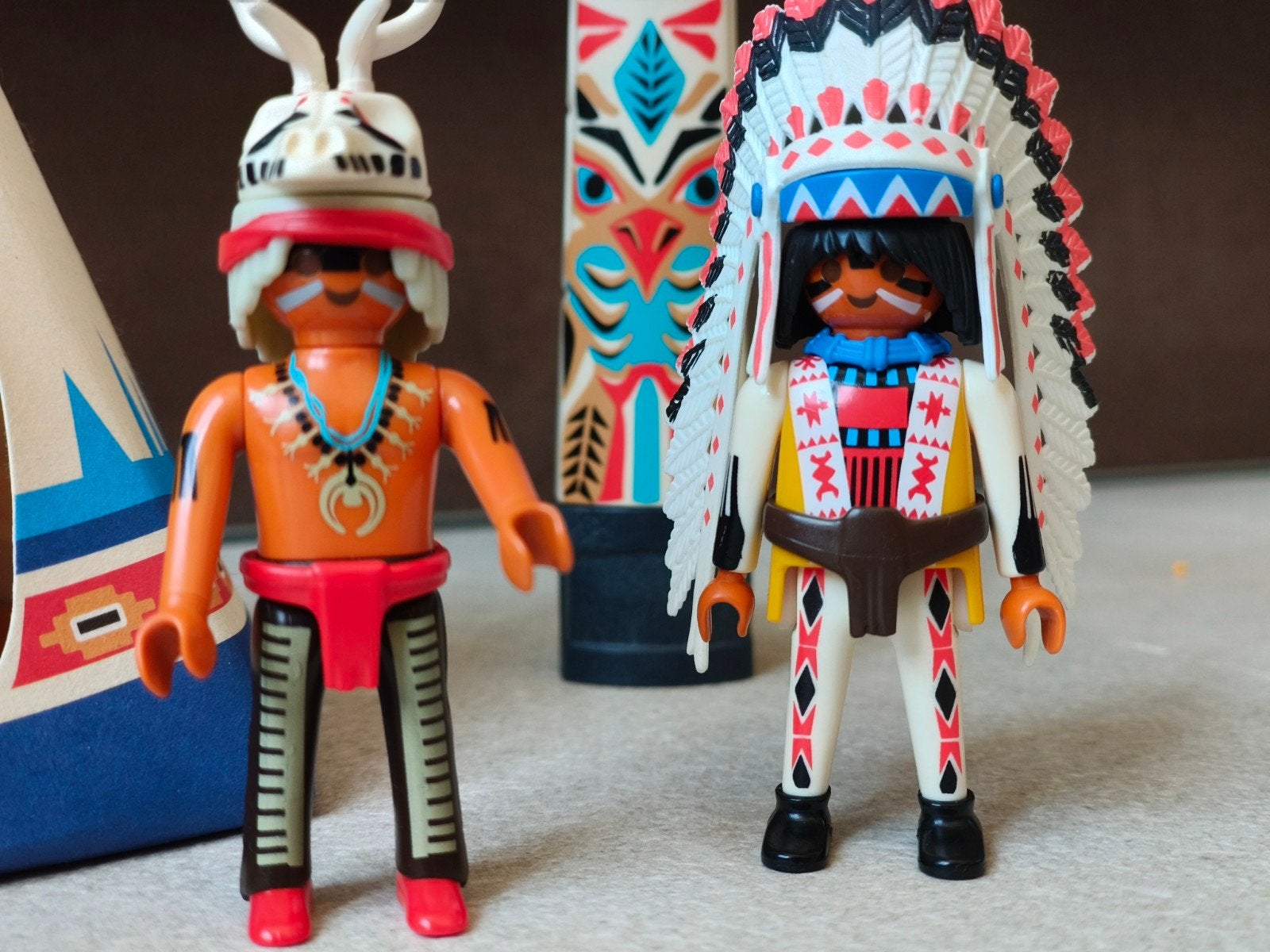 Playmobil Indianen set met tipi en figuren, Ophalen of Verzenden, Gebruikt