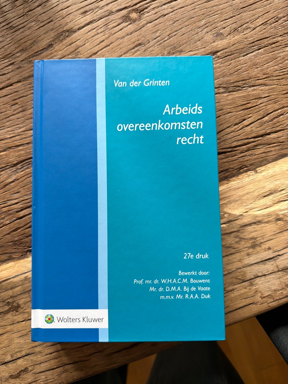 Arbeidsovereenkomstenrecht - Van der Grinten (27e druk), Boeken, Ophalen of Verzenden, Gamma, Zo goed als nieuw, WO