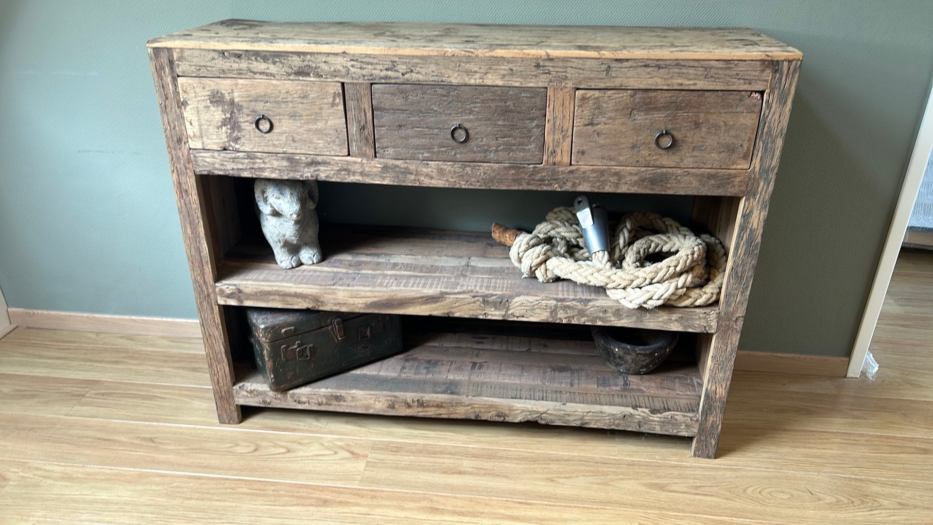 Sidetable, Huis en Inrichting, Ophalen, Gebruikt, 100 tot 150 cm, 25 tot 50 cm
