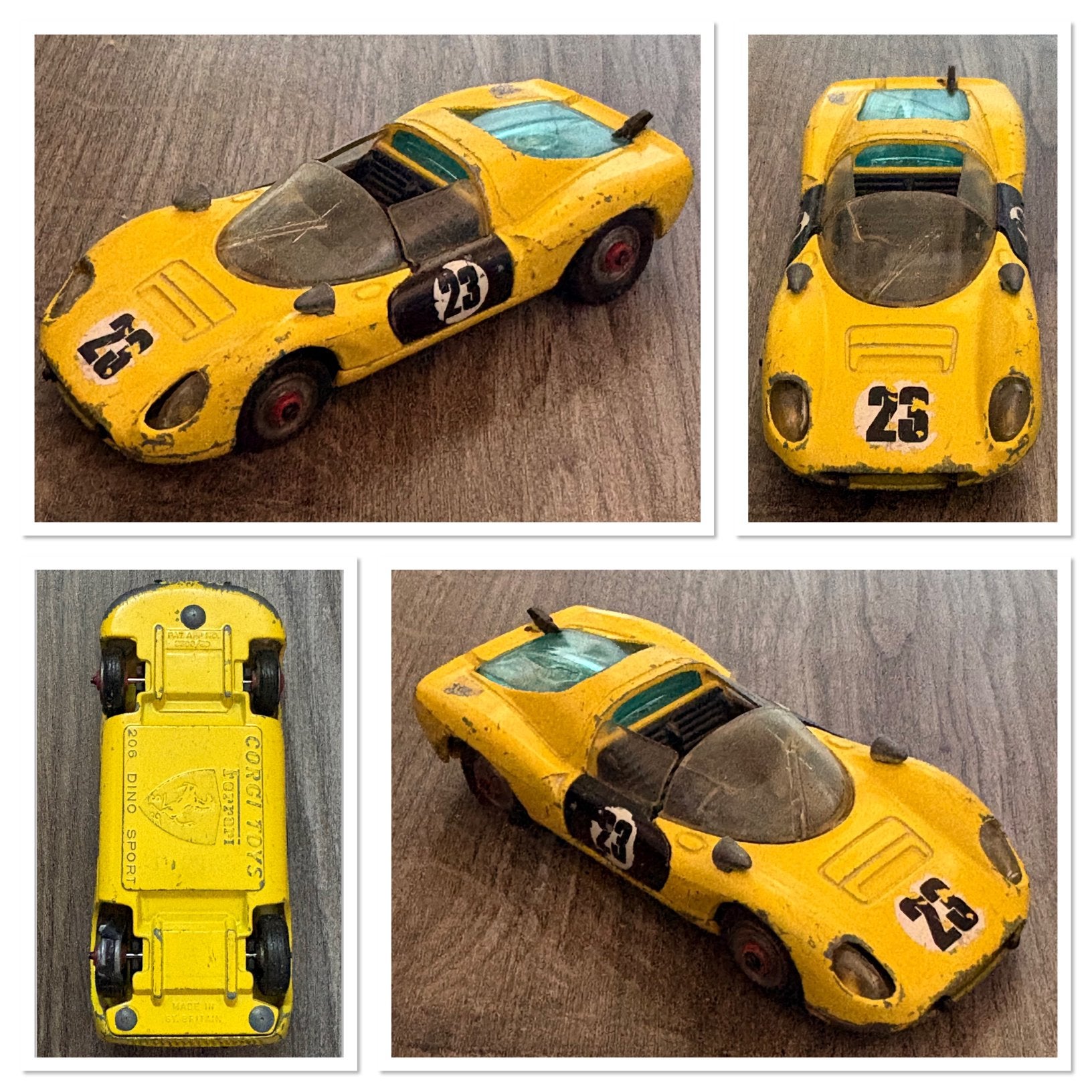 Ferrari 206 Dino Sport (Corgi Toys), Ophalen of Verzenden, Auto, Corgi