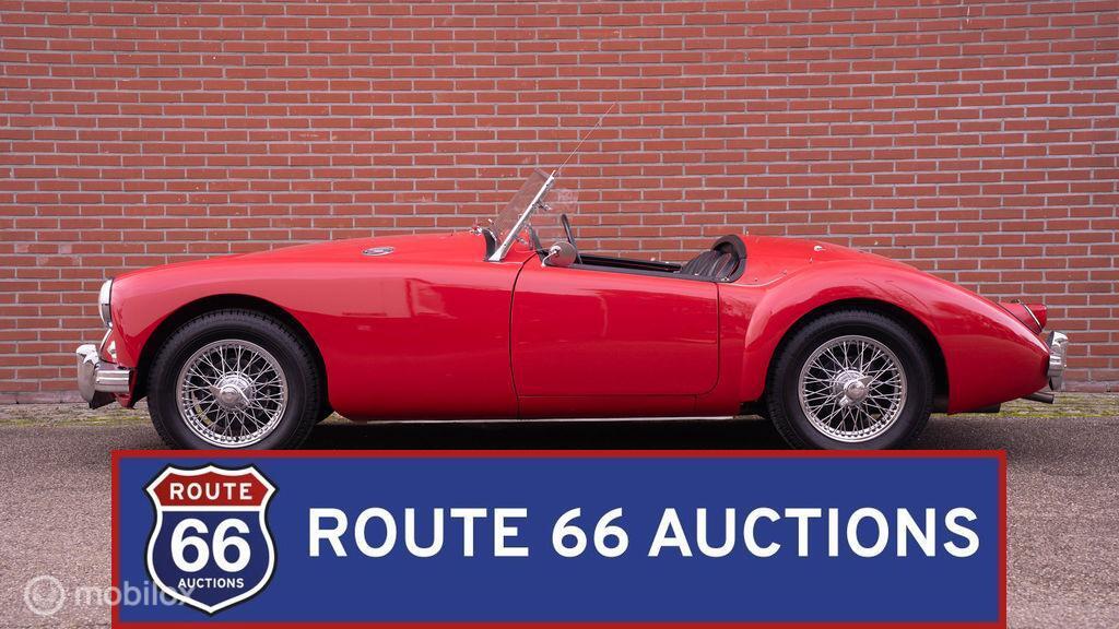 MG MGA Cabriolet | 1956 | Route 66 Auctions, Auto's, Oldtimers, Overige carrosserieën, Zwart, Bedrijf, Handgeschakeld