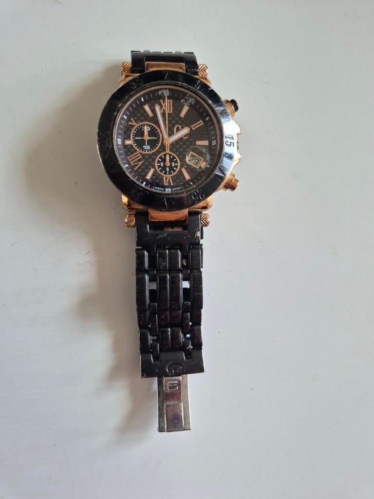 GUESS GC Collection 47000G Swiss Made Horloge, Overige merken, Staal, Gebruikt, Staal