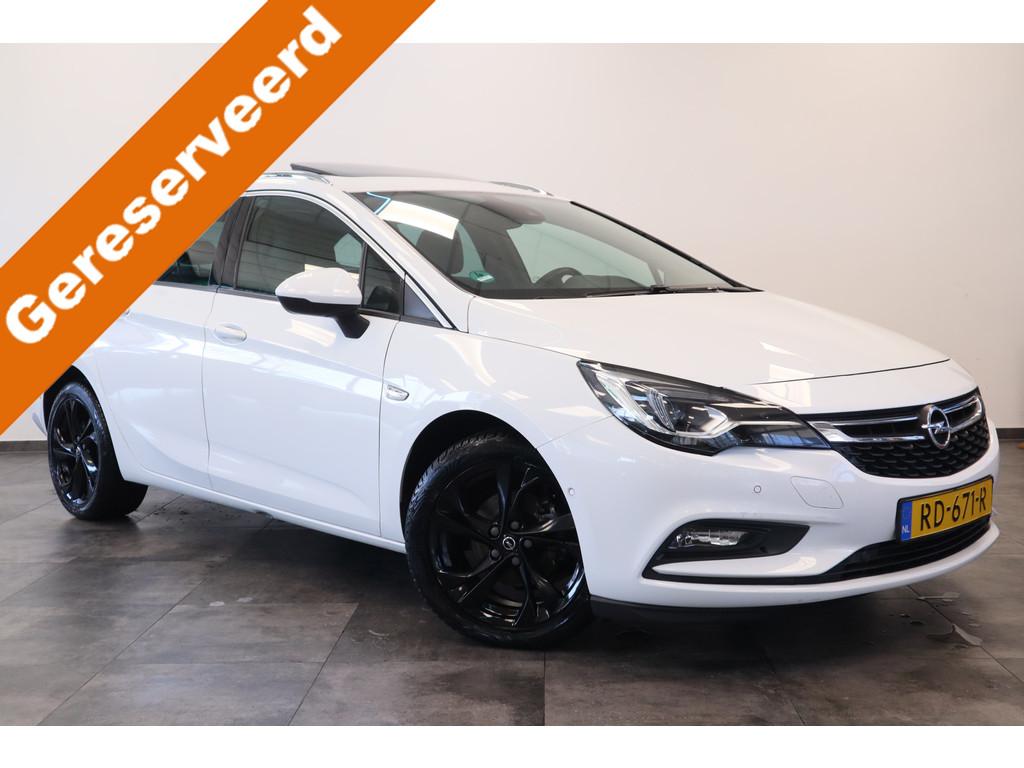 Opel Astra Sports Tourer 1.4 Innovation Schuifdak Navigatie, Auto's, Stof, Gebruikt, 150 pk, Wit