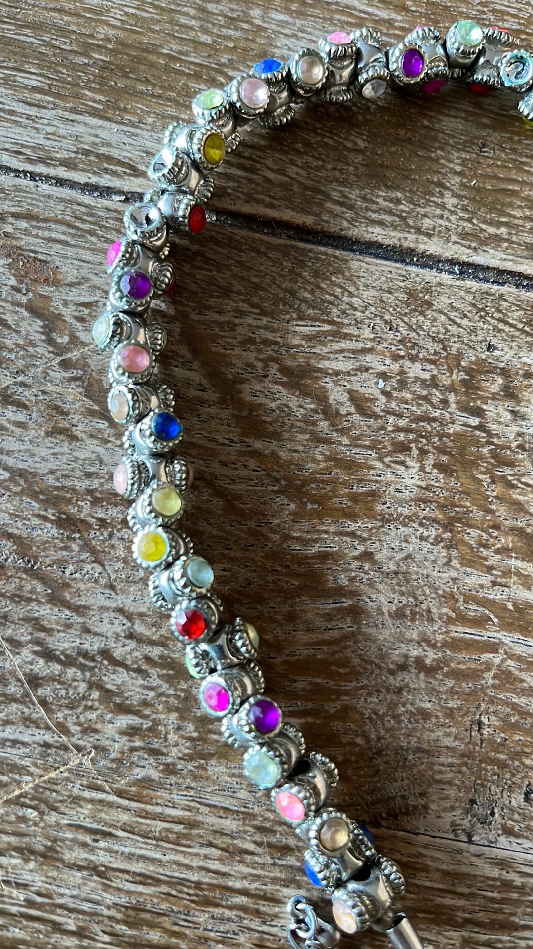 Originele Vintage OTAZU Tonnetjes Ketting / Barrel Necklace, Ophalen of Verzenden, Zo goed als nieuw, Overige materialen