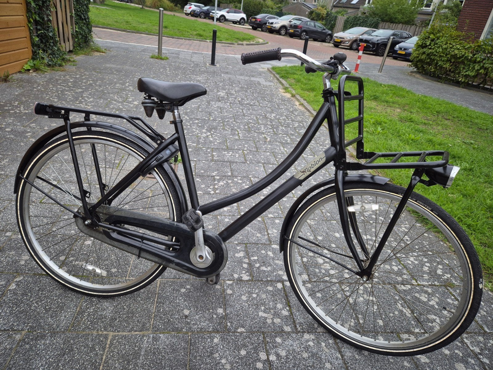 Mobion Transporter Damesfiets - Zwart, Fietsen en Brommers, Terugtraprem, Gebruikt, Versnellingen, 50 tot 53 cm
