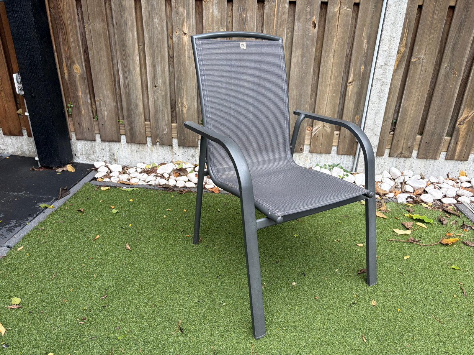 4 tuinstoelen, Ophalen, Gebruikt, Kunststof
