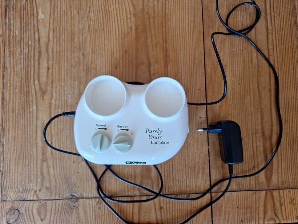 Ameda Lactaline borstkolf met adapter en accessoires, Ophalen, Gebruikt