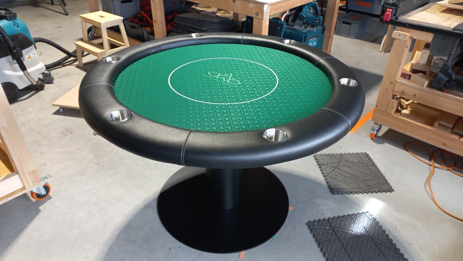 Pokertafel rond 120cm handgemaakt 1 op voorraad in Oldenzaal, Ophalen, Nieuw