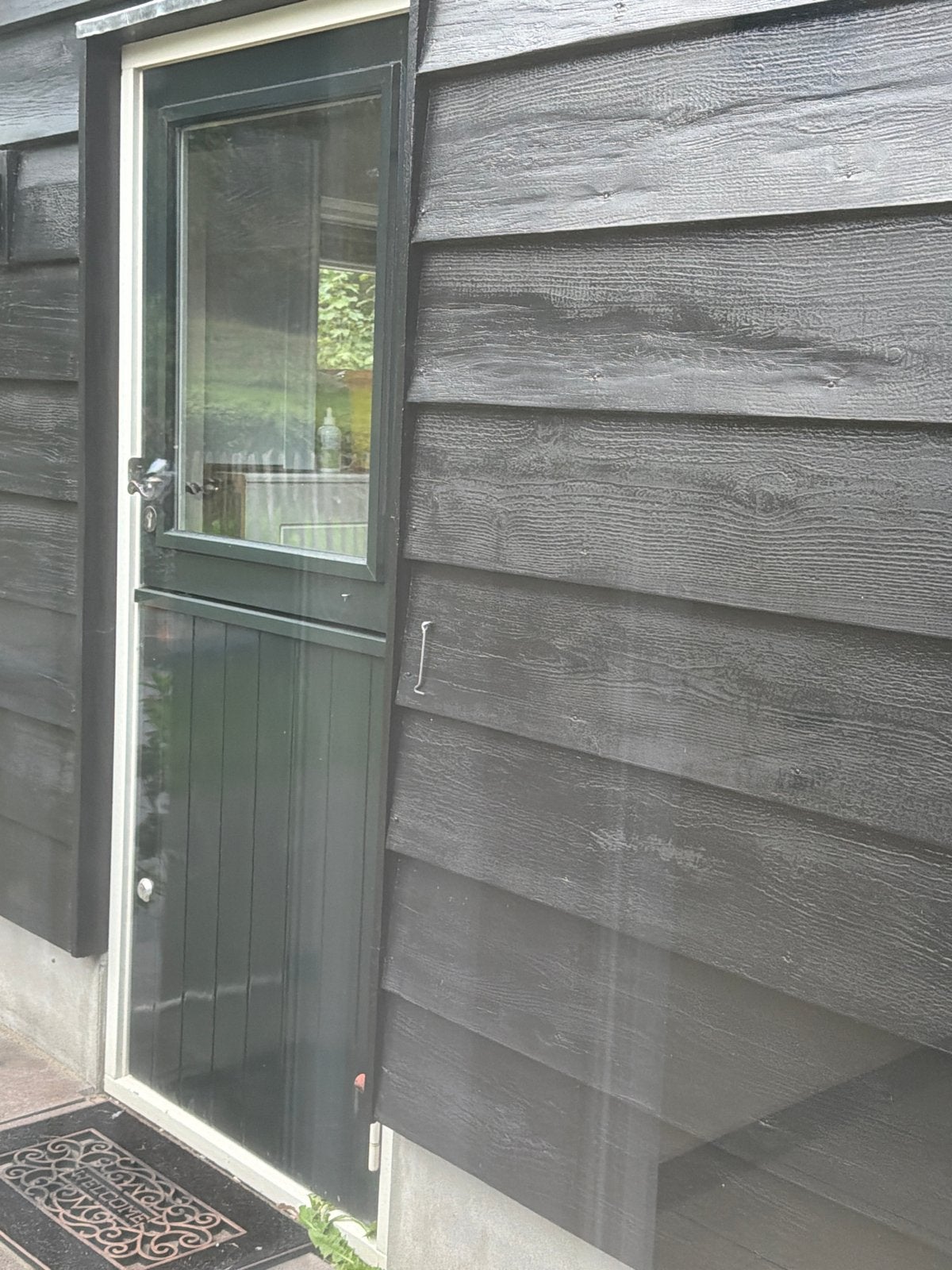 Staldeur met glas - 84x208 cm buiten deur, Ophalen, Gebruikt, 80 tot 100 cm, Buitendeur