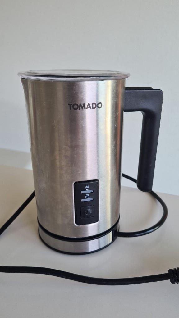 TOMADO TMF1201S melkopschuimer RVS 240 ml opschuimen, Ophalen of Verzenden, Zo goed als nieuw, Elektrische melkopschuimer
