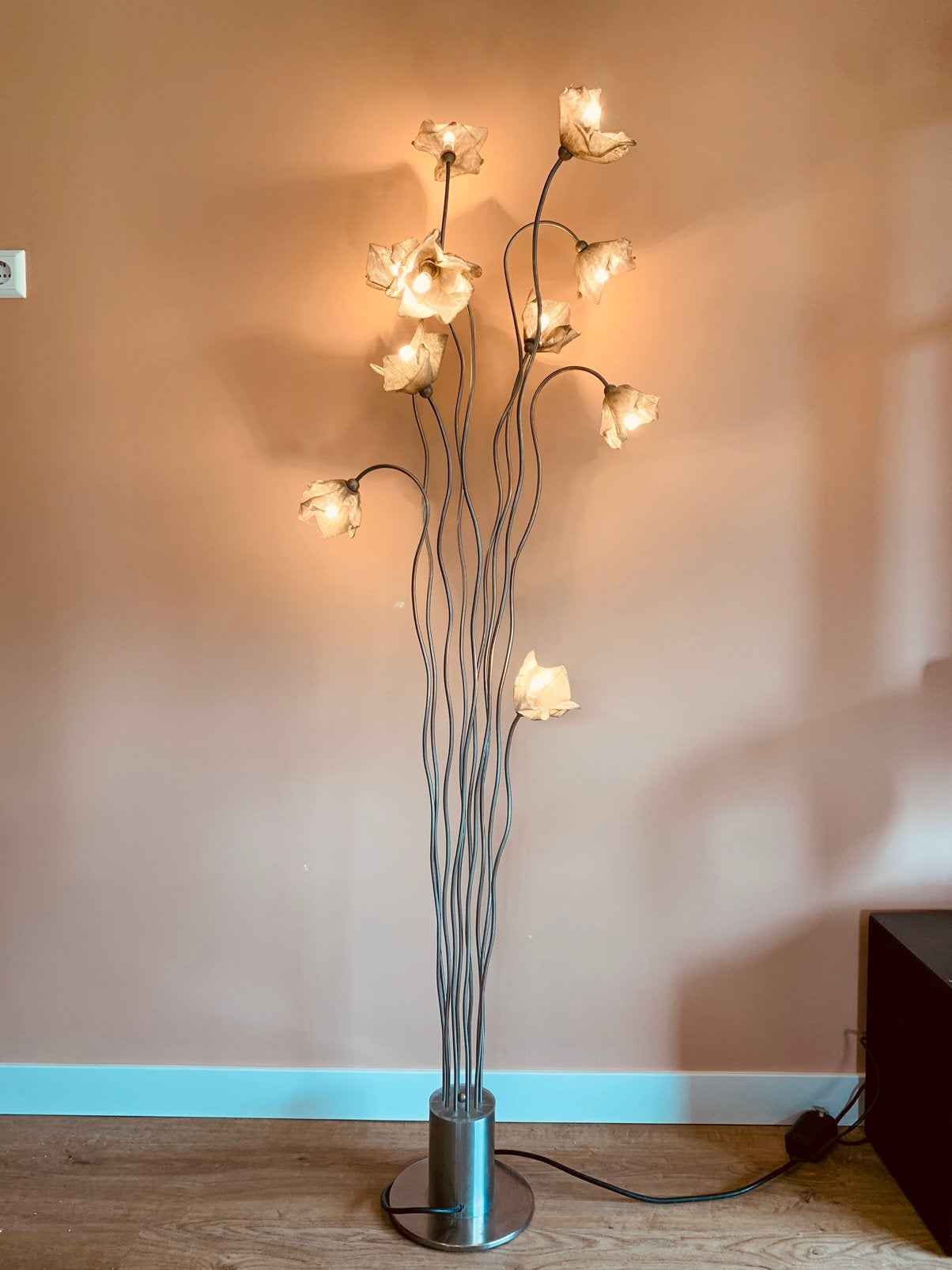Harco Loor Tree Breeze – flower lamp / design vloerlamp, Ophalen, Design - Modern - Botanisch - Vintage, Overige materialen, Zo goed als nieuw