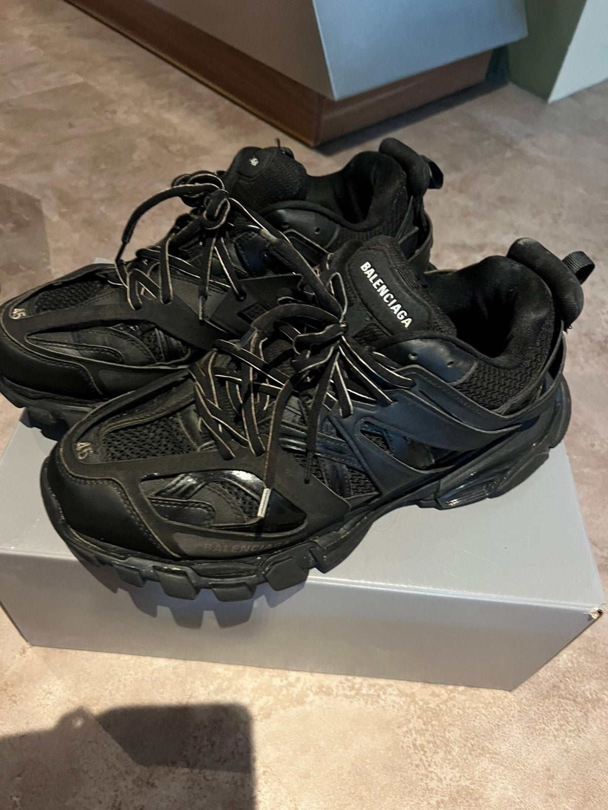 BALENCIAGA sneakers maat 45 origineel zgan, G, G, Zwart, G