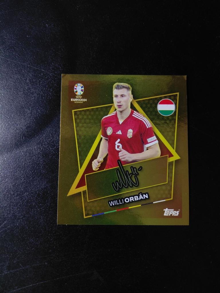 Willi orban (gold signature) topps ek 2024, Ophalen of Verzenden, Nieuw, Buitenlandse clubs, Spelerskaart