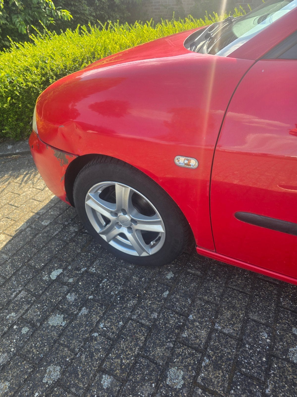 Spatbord links met knipperlicht Seat Ibiza 2007, Gebruikt, Voor, Ophalen of Verzenden, Spatbord