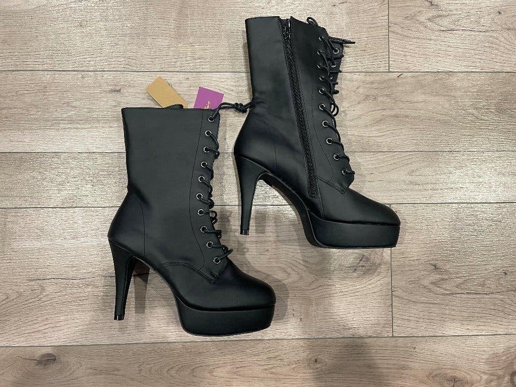 Veterlaarsjes met hoge hak, Kleding | Dames, Verzenden, Zwart, Lage of Enkellaarzen, Belle affaine van lascana