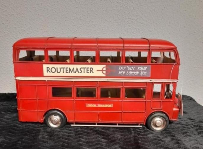 Blikken dubbel dek bus, Ophalen of Verzenden, Zo goed als nieuw, Auto's