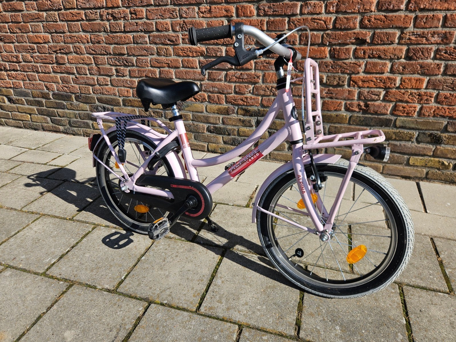 Z.G.A.N. Alpina Cargo 18 inch meisjesfiets marsepein roze, Terugtraprem, Ophalen of Verzenden, Kvl stirumstraat, Alpina