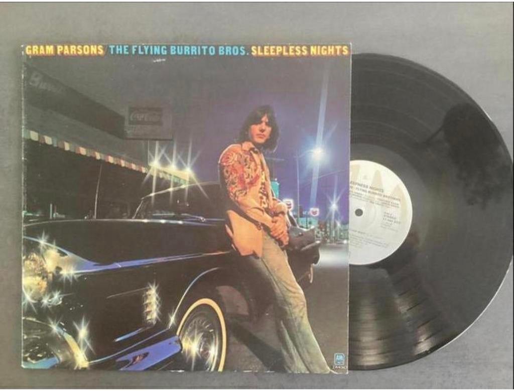 Gram Parsons / The Flying Burrito Bros. - Sleepless Nights, Ophalen of Verzenden, 12 inch
