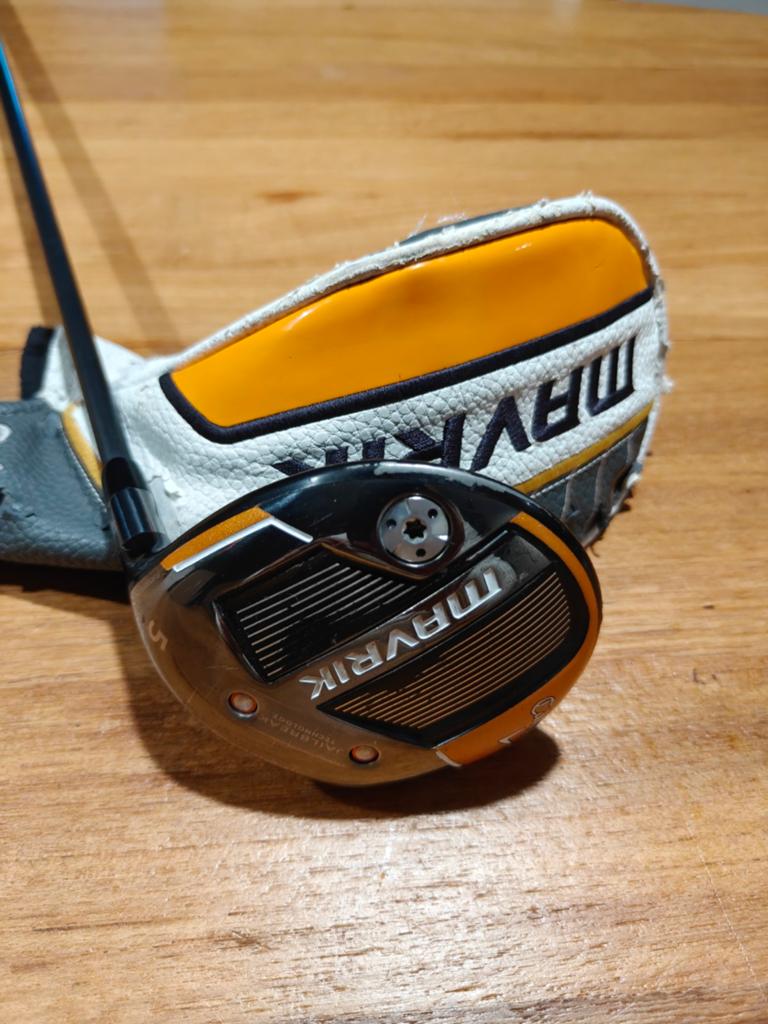 Callaway mavrik houten 5/ low spin hzrdus 6.0 + cover, Sport en Fitness, Golf, Ophalen of Verzenden, Zo goed als nieuw, Club, Callaway