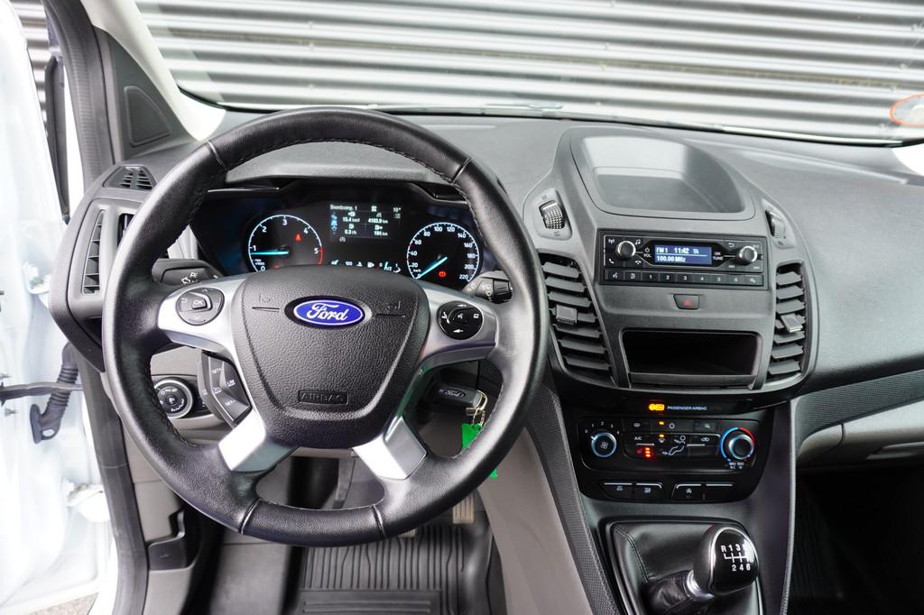 Ford Transit Connect 101pk L2 Trend Cruise control Trekhaak, Voorwielaandrijving, Gebruikt, 4 cilinders, Wit
