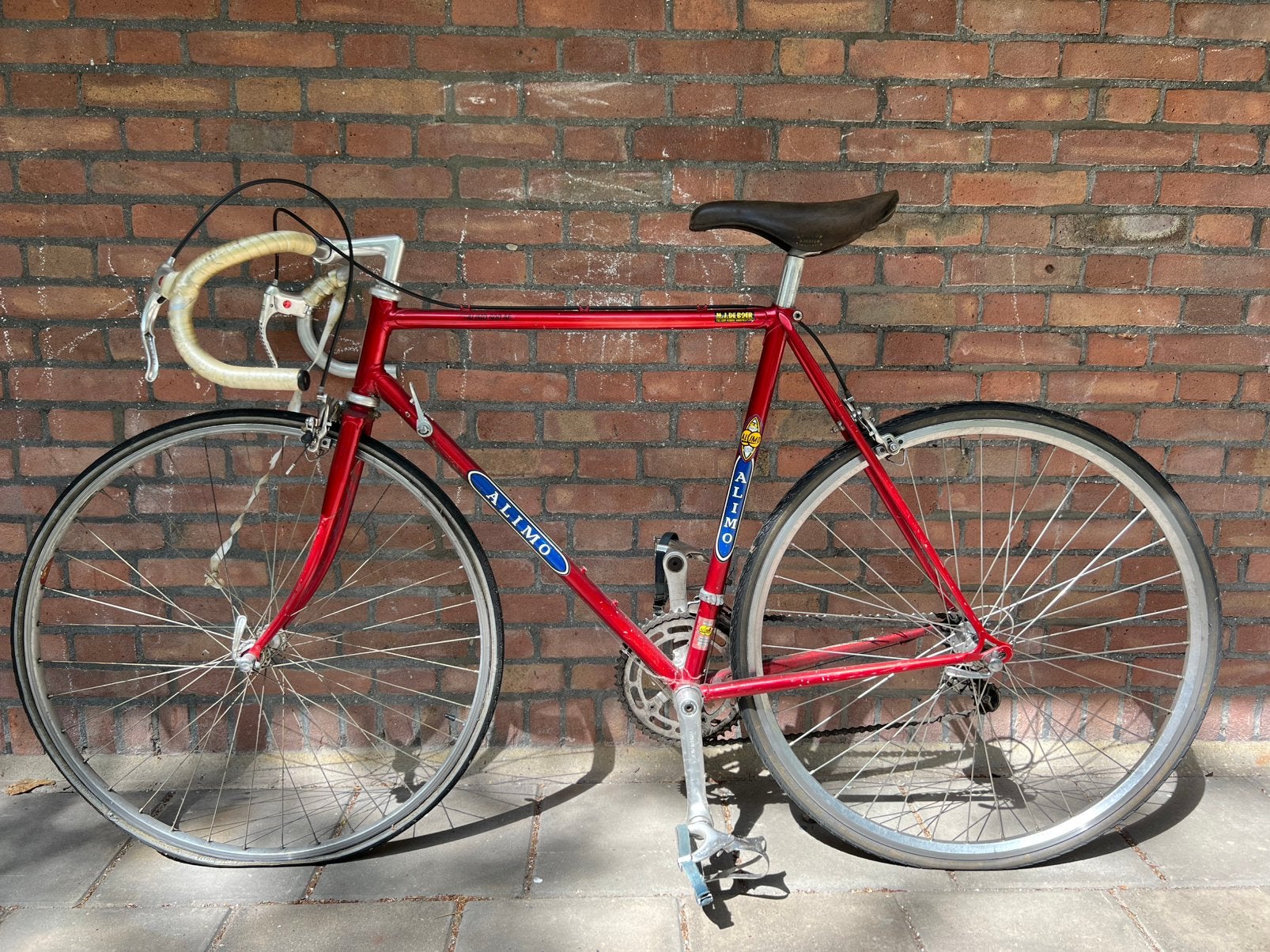 Alimo vintage retro racefiets - defect, Gebruikt, Ophalen, Overige merken, 10 tot 15 versnellingen