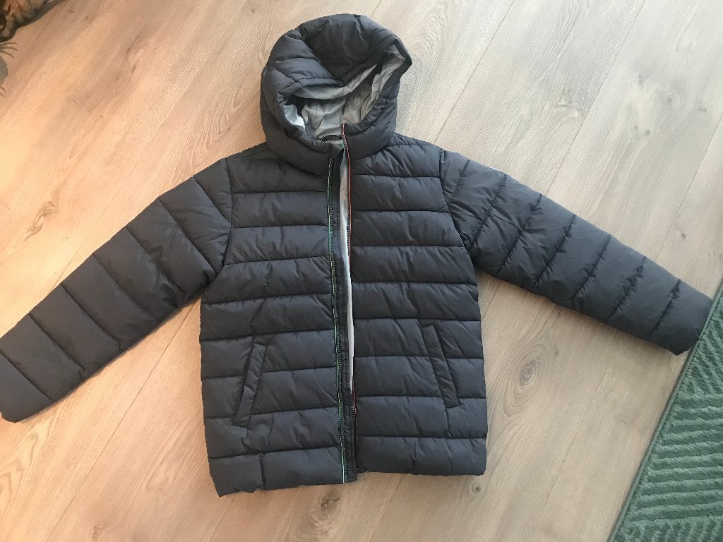 Benetton jongens winterjas warme jas antracietgrijs maat 164, Kinderen en Baby's, Nieuw, Ophalen of Verzenden, Jas, Jongen