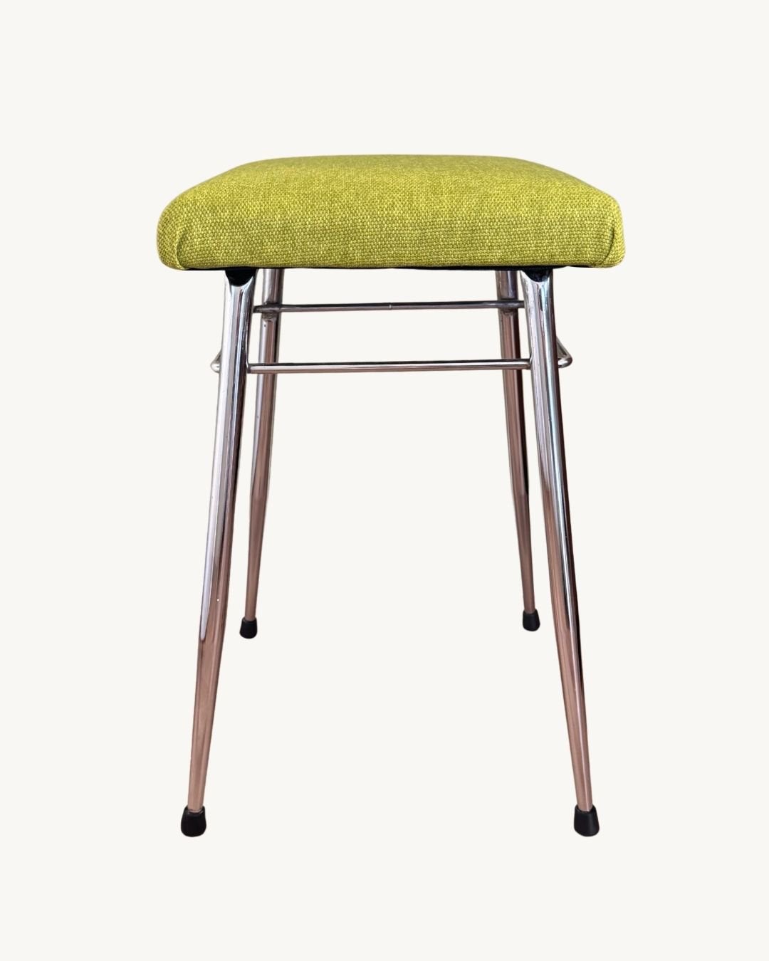 Vintage Brabantia krukje jaren 70 – opnieuw gestoffeerd, Huis en Inrichting, Ophalen, Zo goed als nieuw, Overige materialen