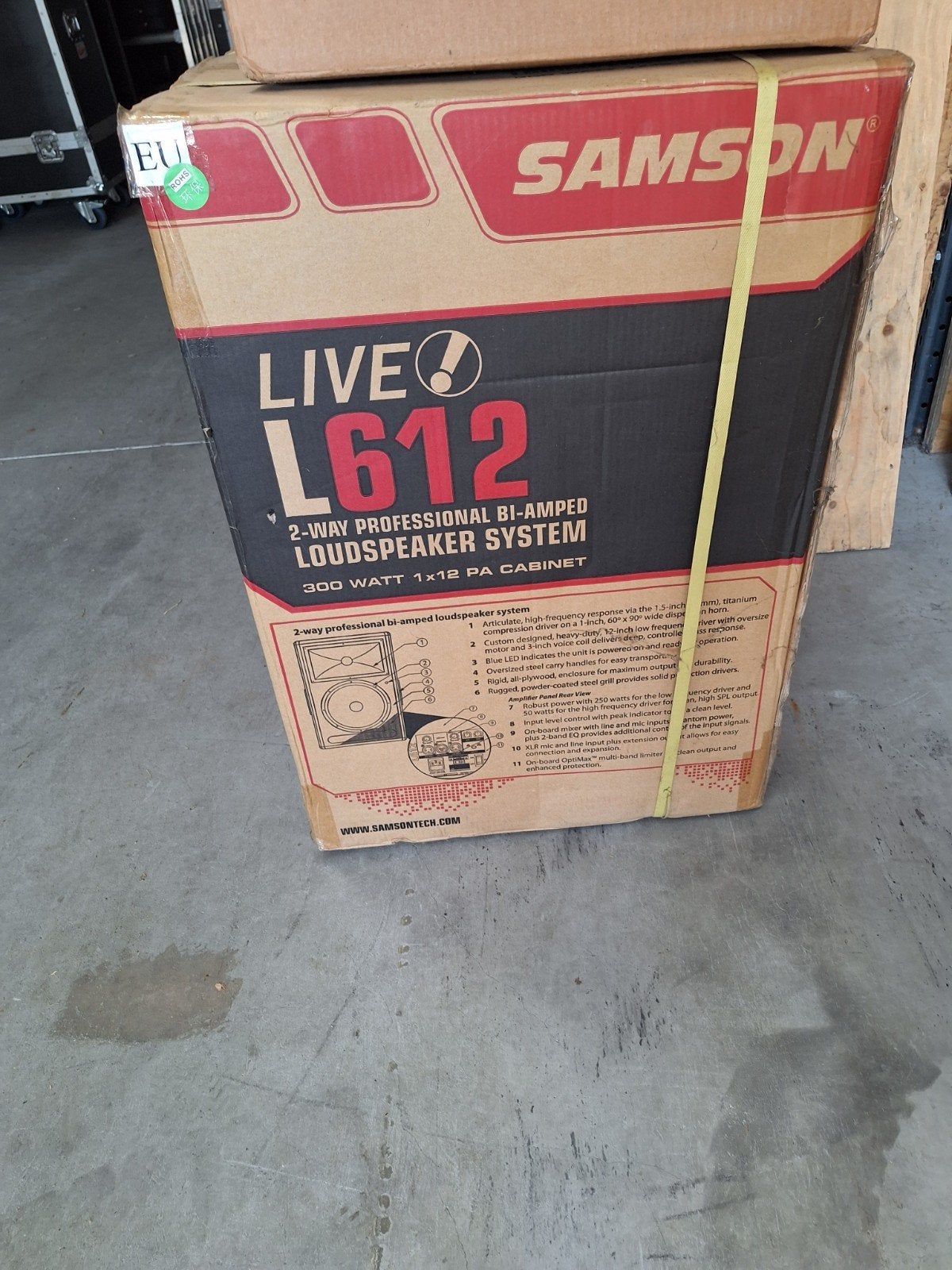 Samson L612 Live! actieve bi-amped luidspreker 300W, Overige merken, Overige typen, Nieuw, Ophalen of Verzenden
